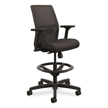 HON® Ignition 2.0 Ilira-stretch Mesh Back Task Stool, Supports Up To 300 Lb, 23" To 32" Seat Height, Black freeshipping - TVN Wholesale